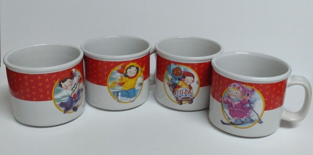 Complete Set of 2002 Campbell's Soup Mug U.S. Olympic Limited Edition Set of 4