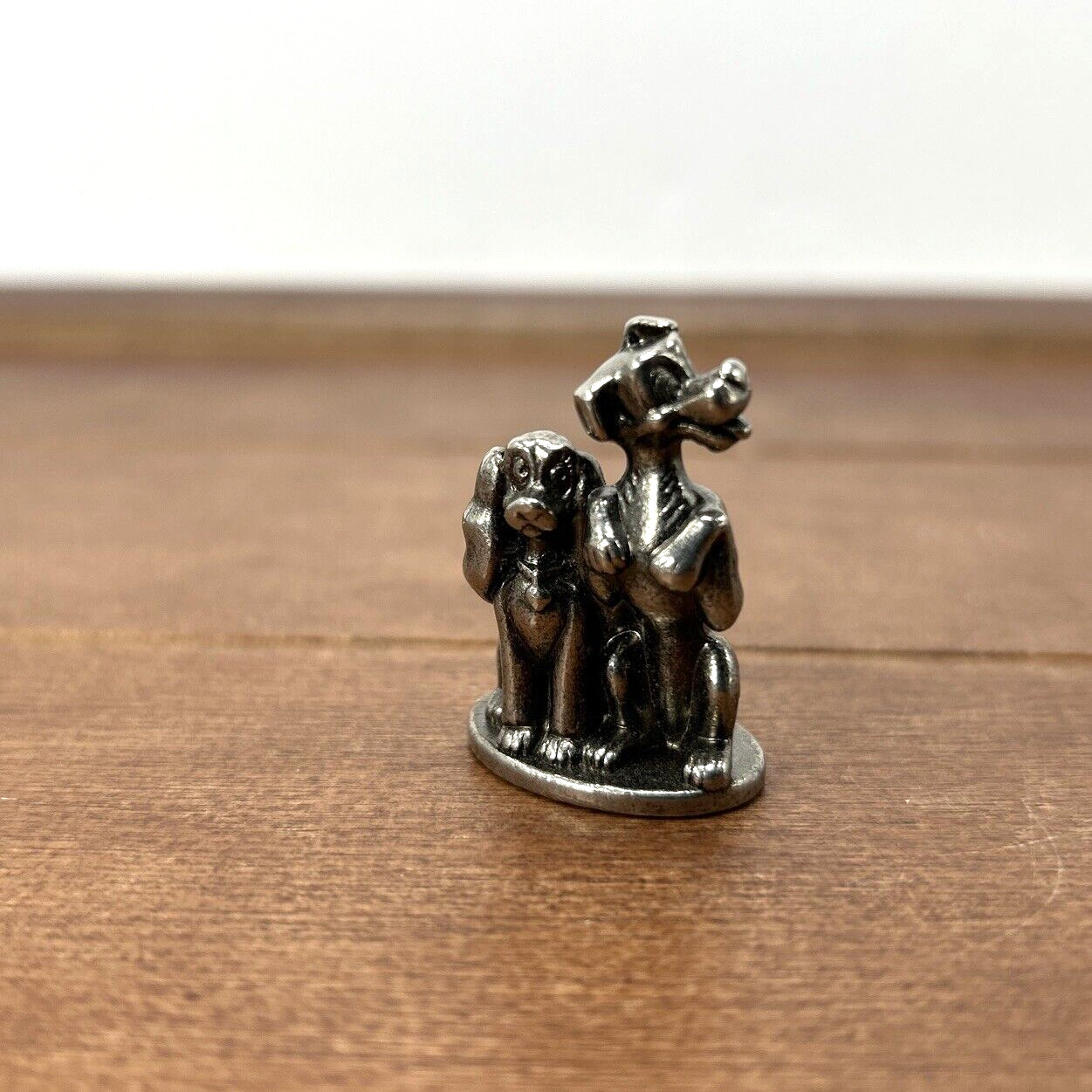 Disney Miniature Lady & The Tramp Dogs Pewter Metal Figurine Collectible