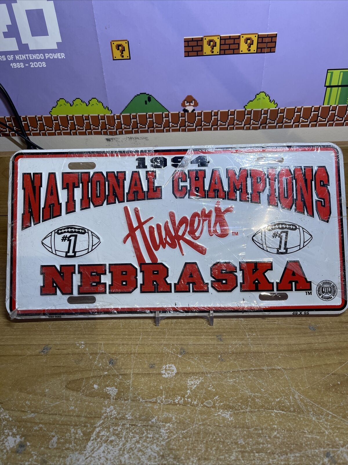 Nebraska Huskers 1994 national champions license plate