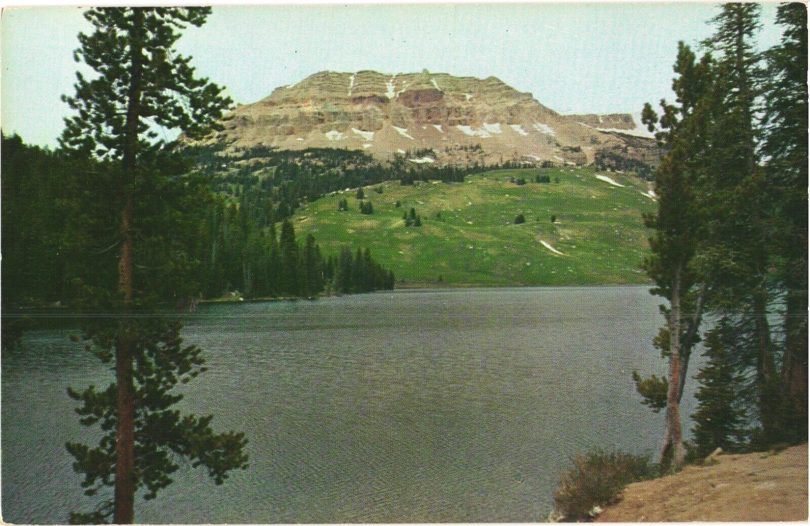 Beartooth Mountain From Beartooth Lake of Cooke City Highway Postcard
