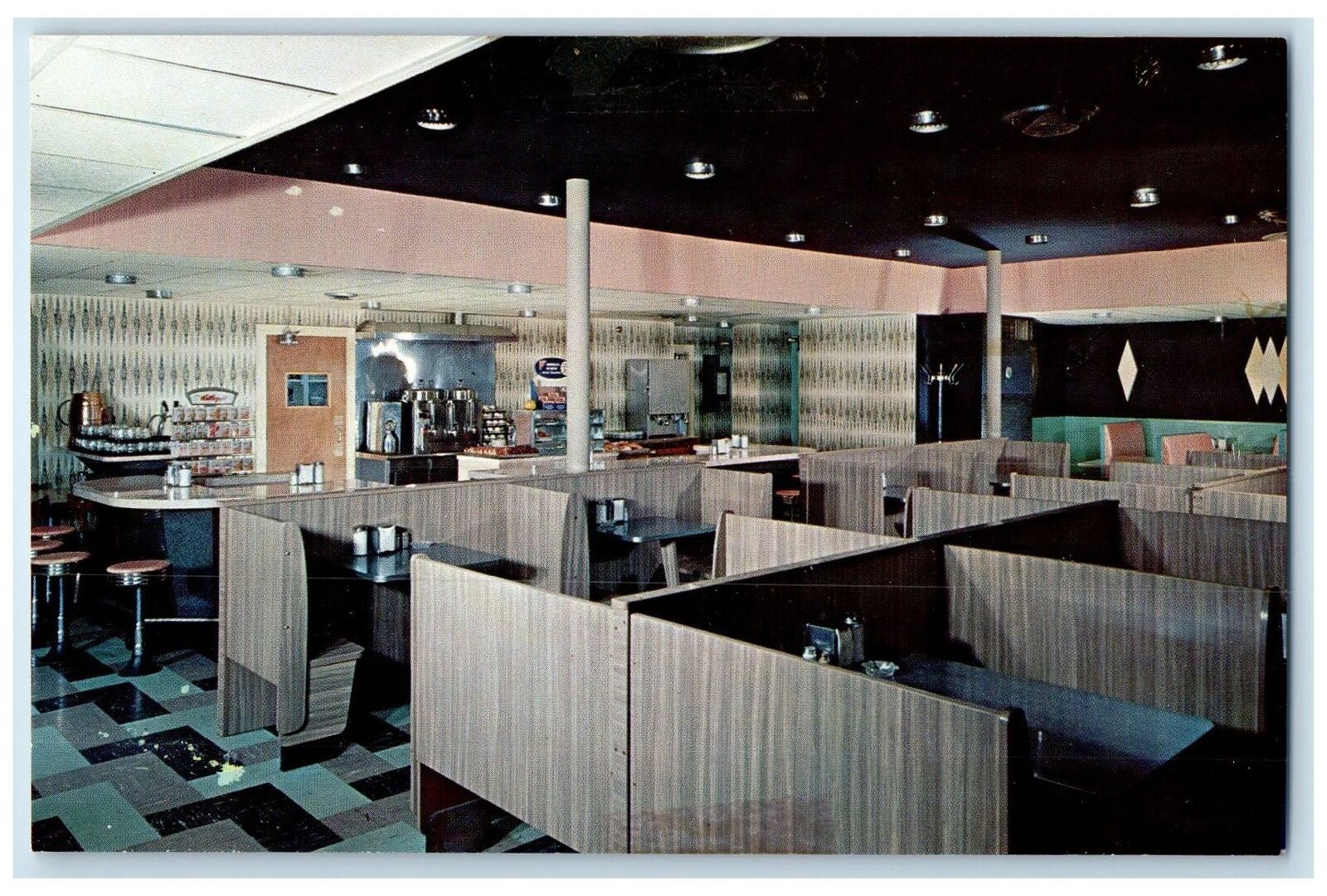 c1960\'s Edith And Joe\'s Restaurant Sioux City Iowa IA Unposted Vintage Postcard