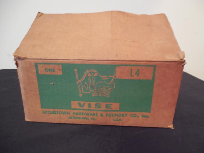 Vintage Littlestown Hardware & Foundry Company One L4 Vise Littco Box Only Empty