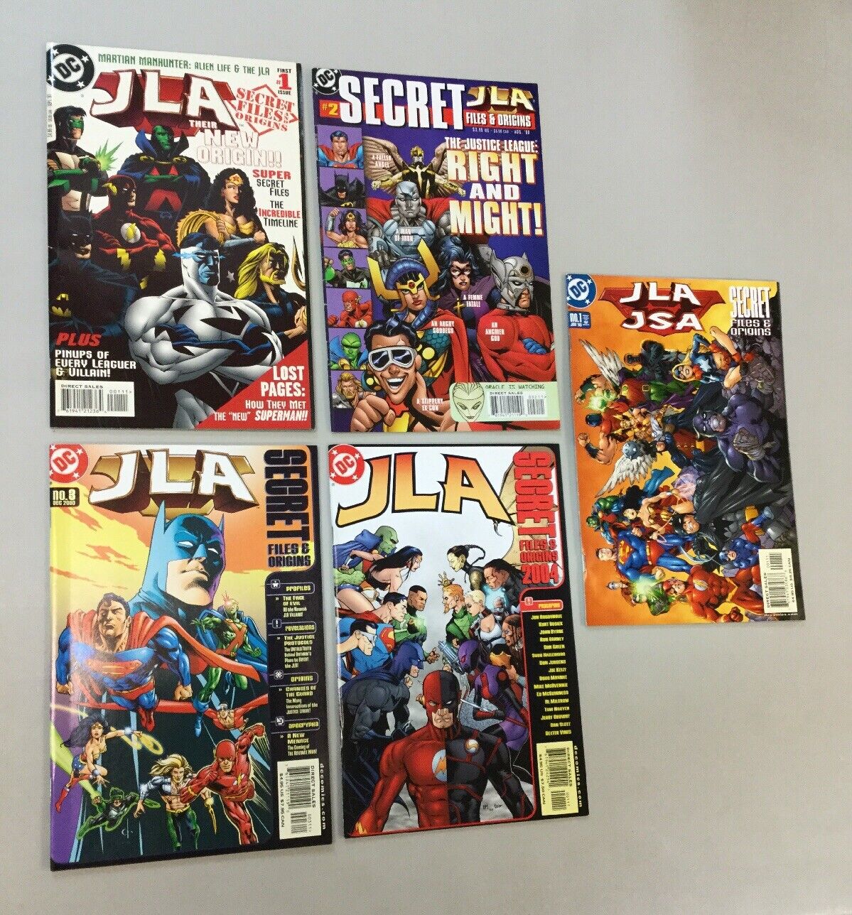 JLA 1-3 Secret Files & Origins 1 2 3 + 2004 + JLA JSA Dc Comics 1997-2004 (SF02)