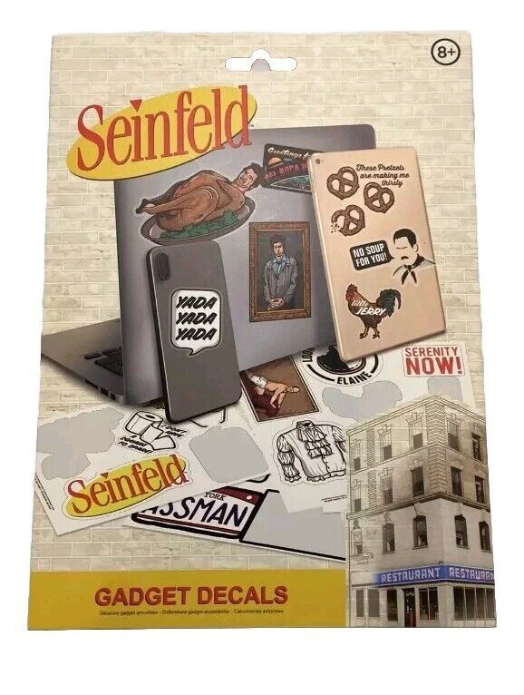 Seinfeld TV Show Decal Set (Includes 20 Stickers) Vinyl Wall Art Decor Paladone