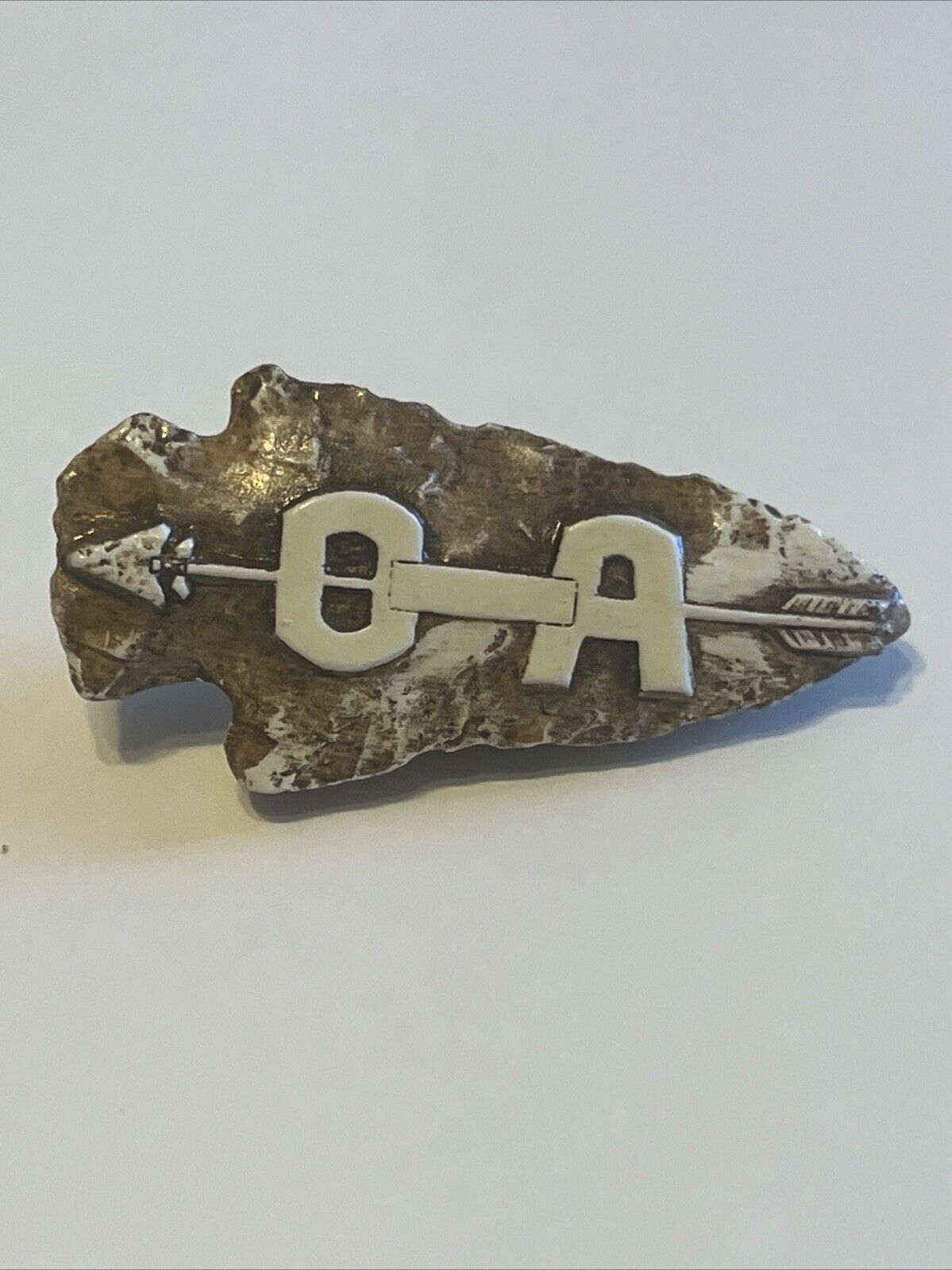 Vintage 1960s BSA Ceramic Order of the Arrow (OA) Neckerchief Slide, Philmont