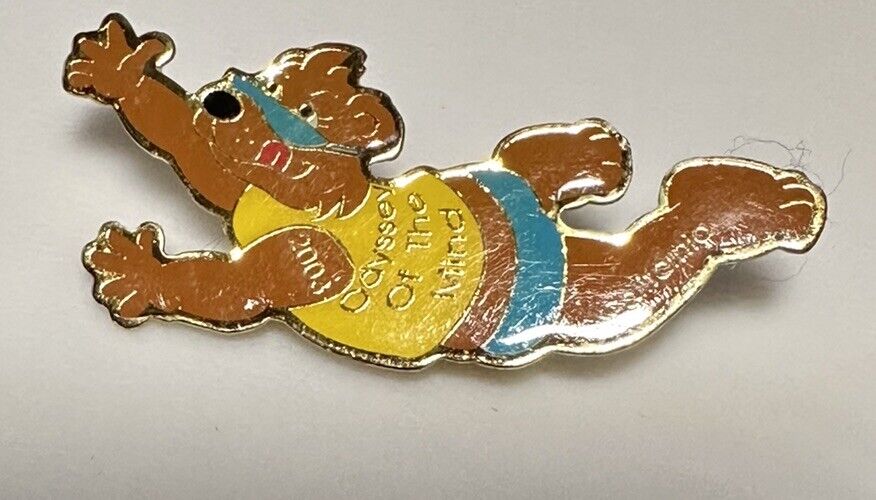 2003 California Bear Odyssey Of The Mind OM OotM Pin Pinback Button Animal CA