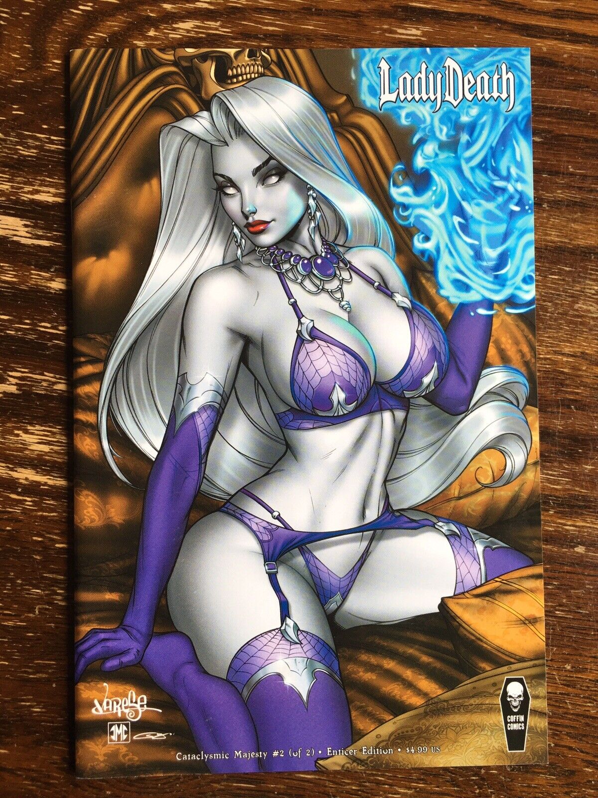 LADY DEATH CATACLYSMIC MAJESTY 2 ENTICER EDITION COFFIN COMICS