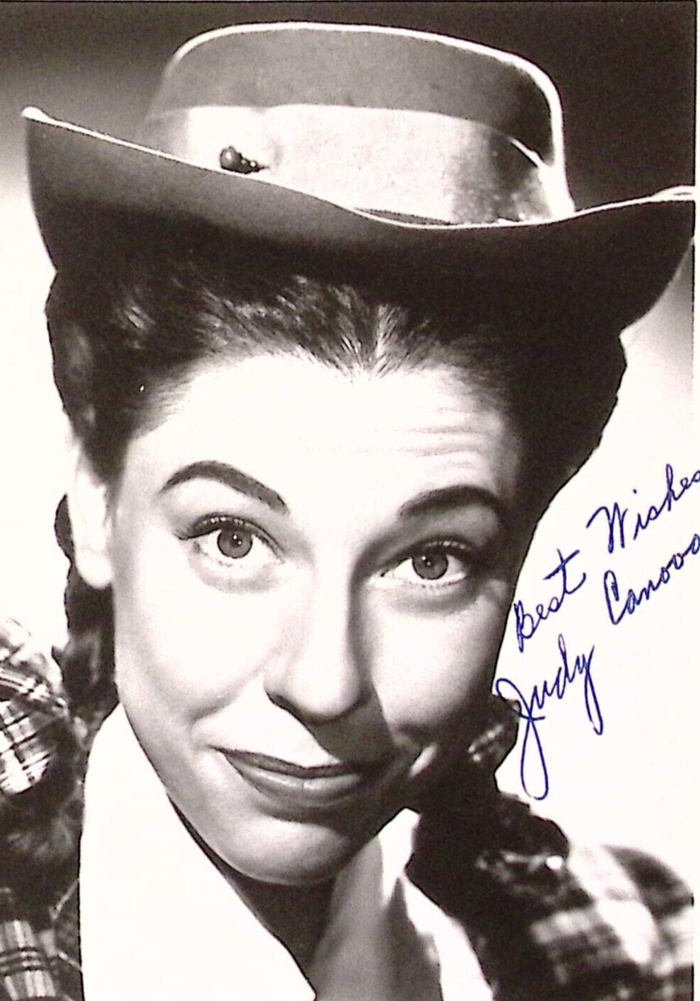 1953 Judy Canova Authentic Hand Signed Autograph 5x7 Photo Beautiful Actress