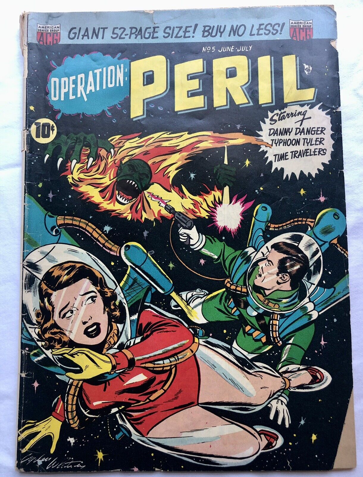 Operation Peril #5 (ACG 1951) Golden Age Pre-code Sci-Fi Ogden Whitney Cover HTF