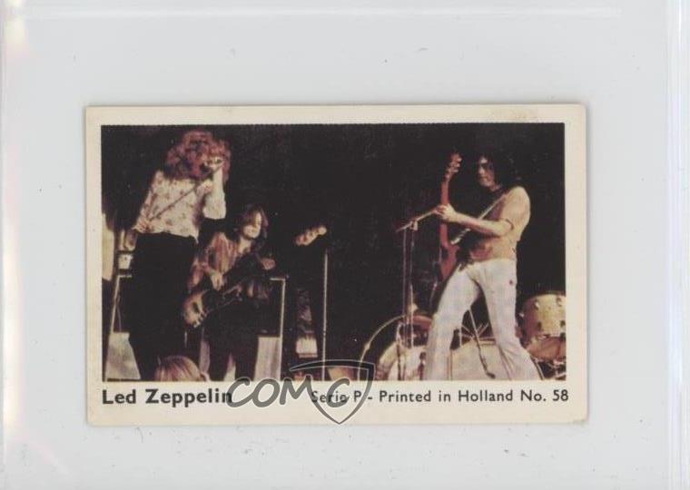 1974 Dutch Gum Serie P - Printed in Holland Led Zeppelin #58 yj7