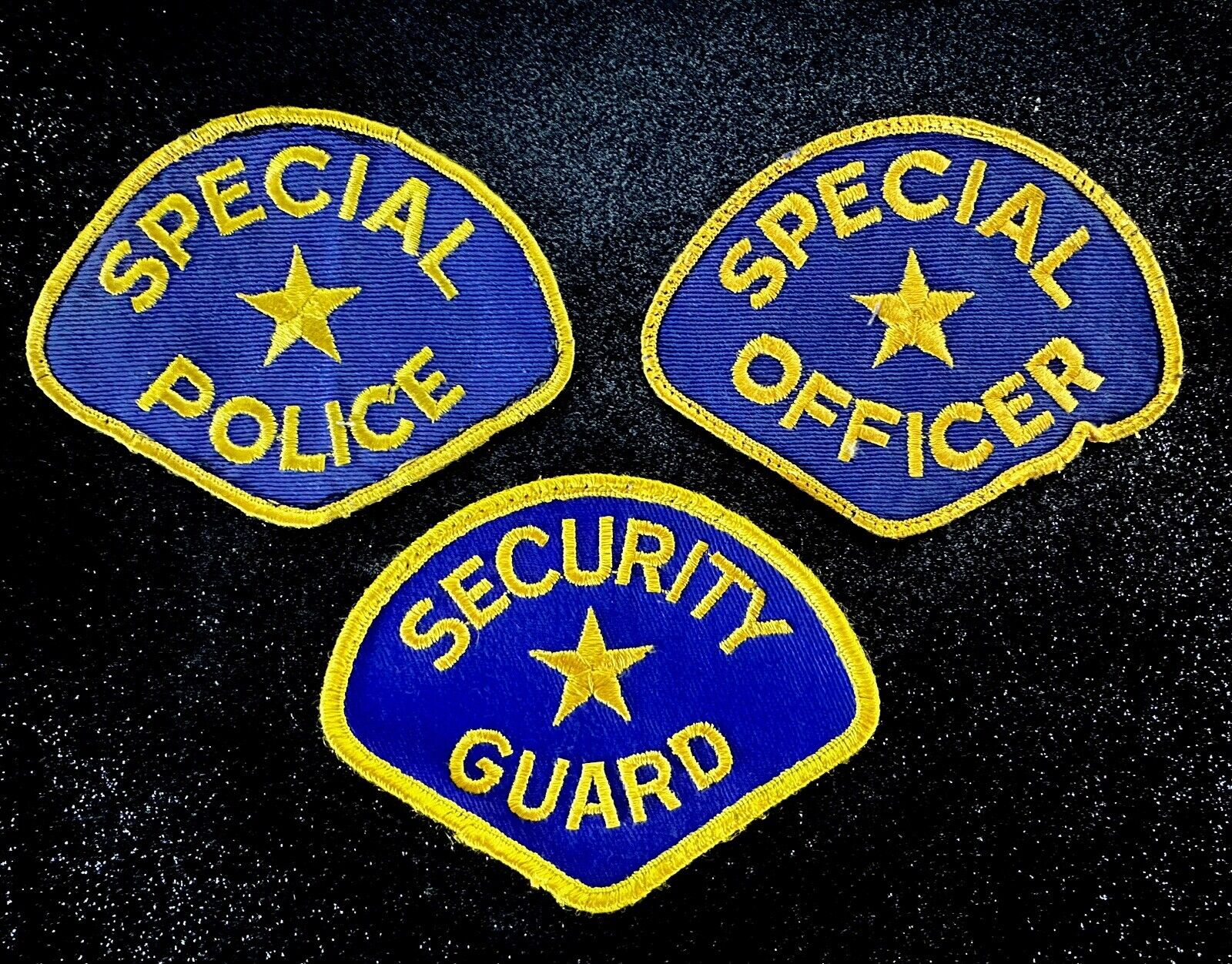 Special Police Special Officer  Security Guard Lot of 3 Patches ~ Vintage