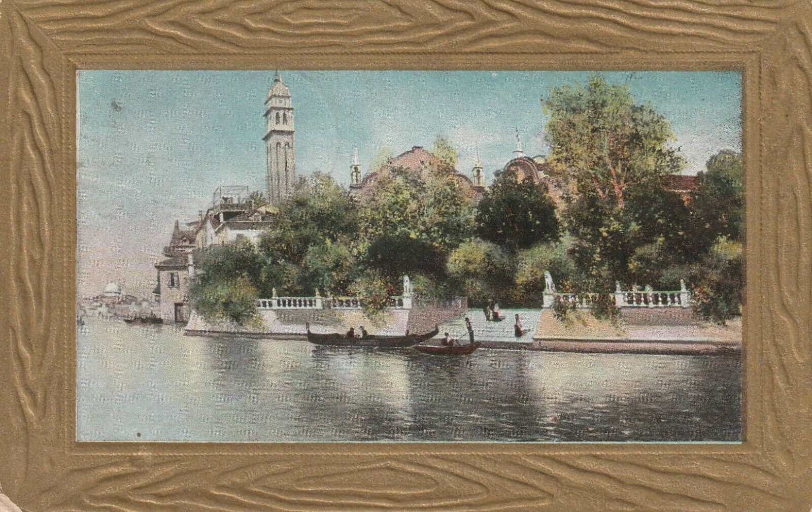 1909 Fairbury, Illinois, Nice Lakefront Scene 1066