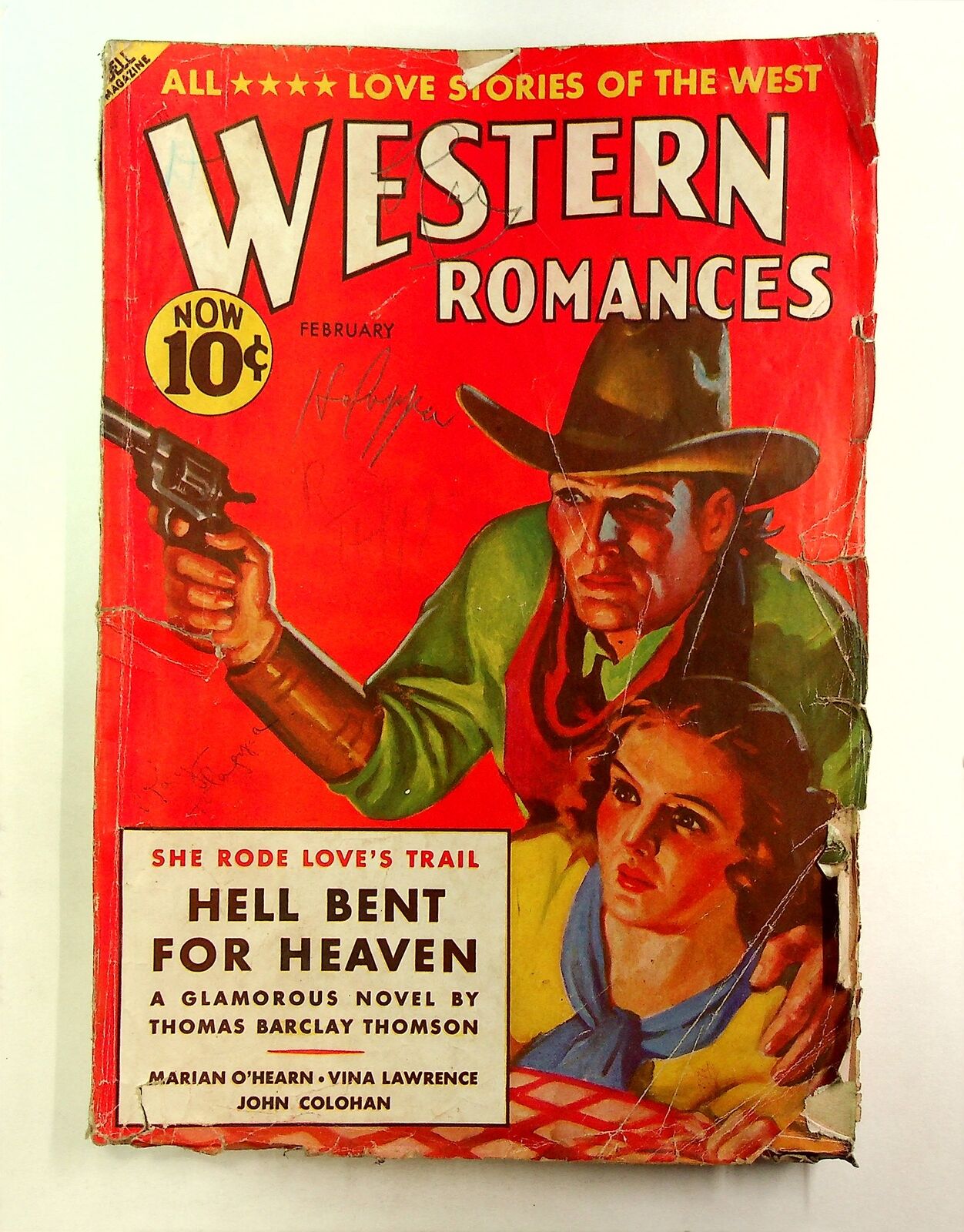 Western Romances Pulp 1st Series Feb 1937 Vol. 23 #69 PR Low Grade