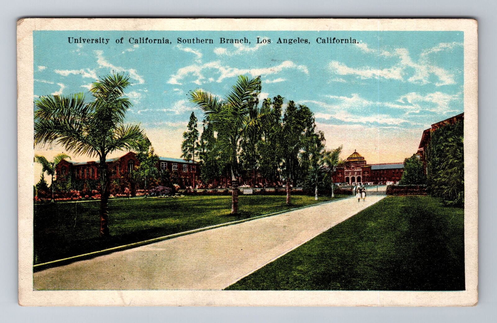 Los Angeles CA, University Of California Southern Branch, Vintage c1927 Postcard