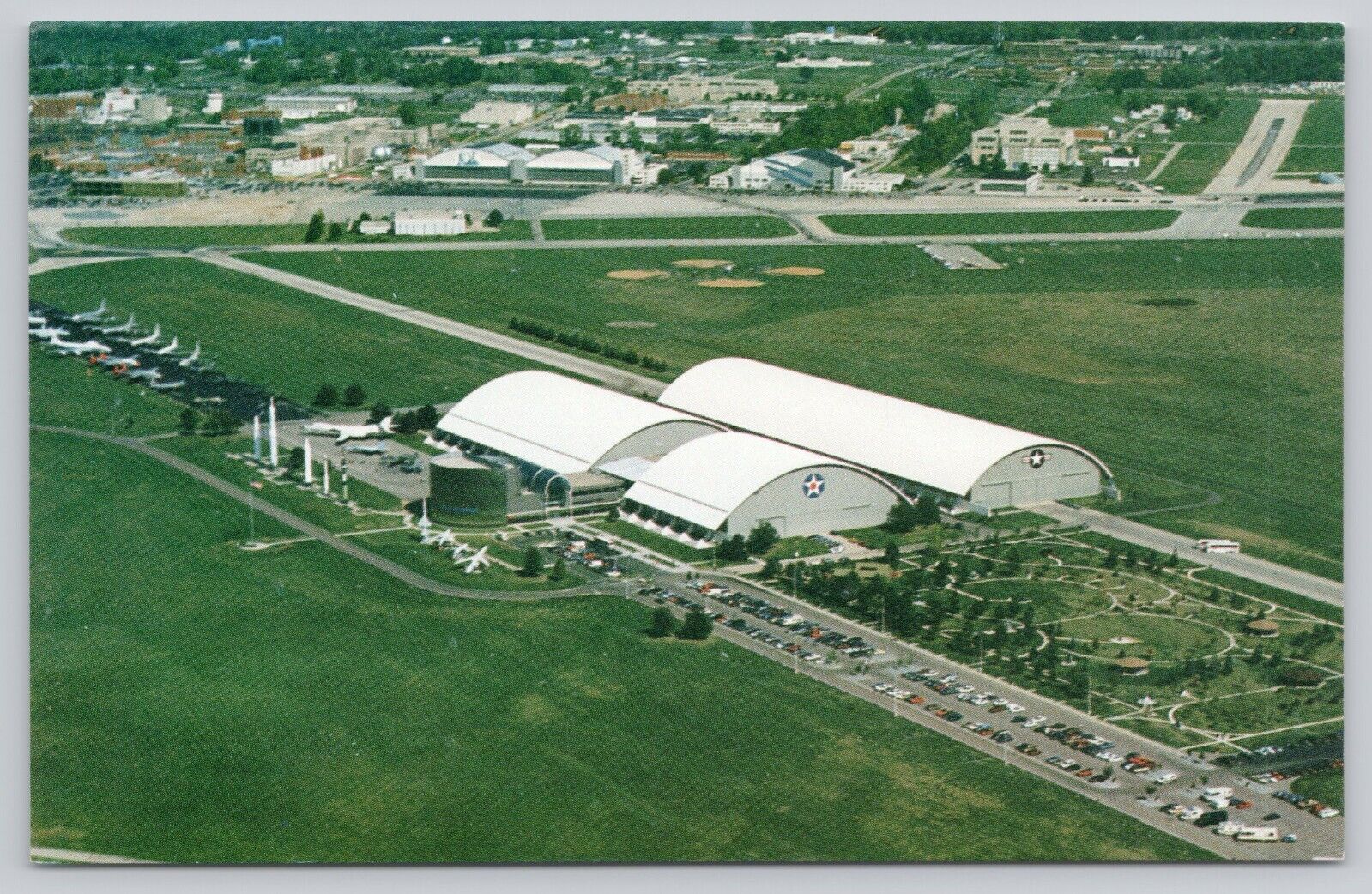 Aerial View Untied States Air Force Museum Dayton Ohio Vintage Postcard
