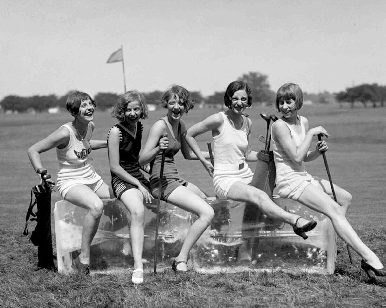 Women Golfers In Shorts 1930s Naughty  8 x 10  photo