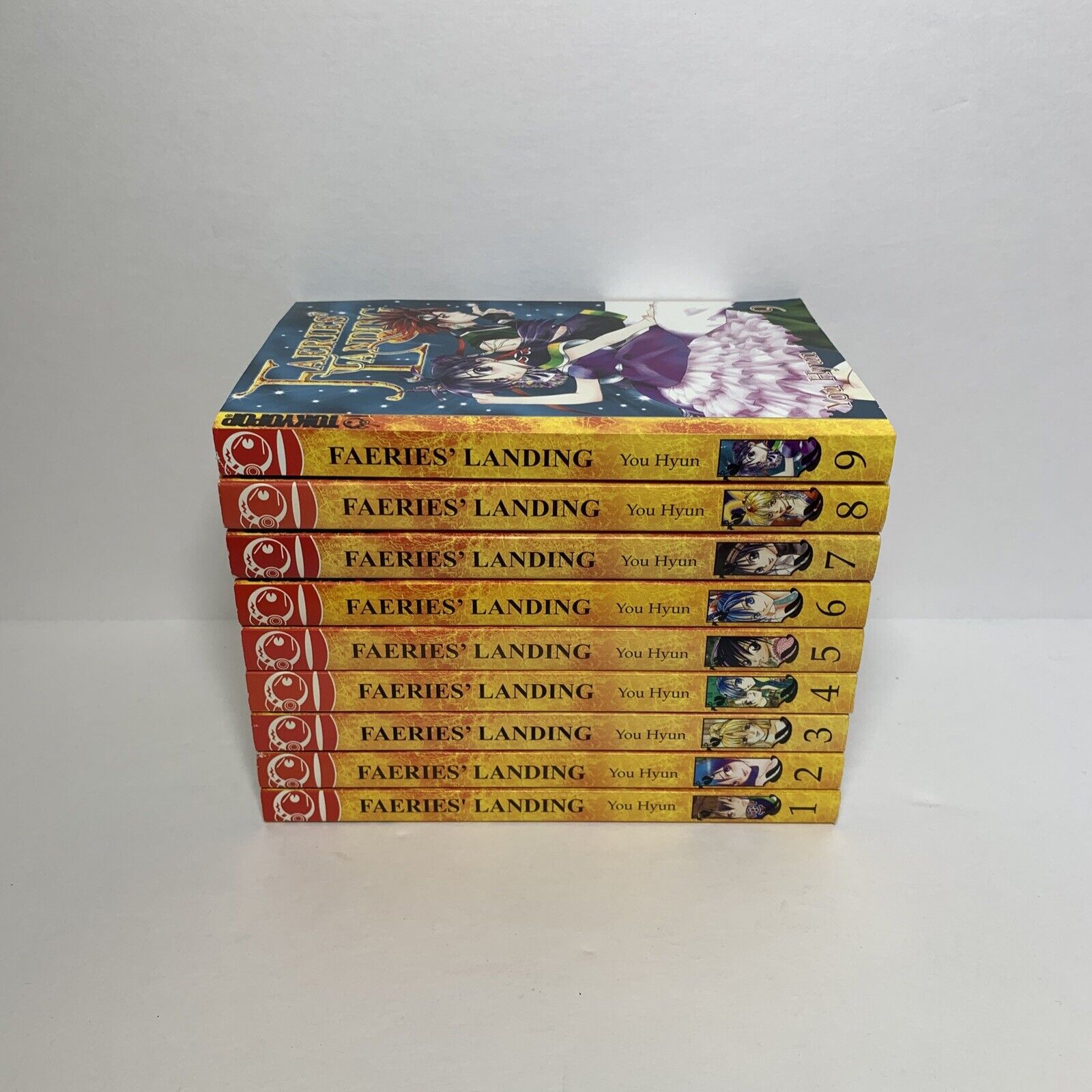 Faeries' Landing Manga Lot Volumes 1-9 English Trade Paperback Lot Of 9 Books