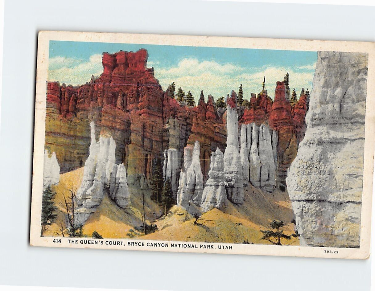 Postcard The Queen\'s Court Bryce Canyon National Park Utah USA