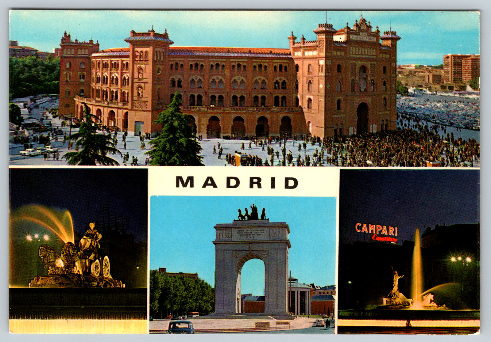 c1970s  Madrid Spain Souvenir De Madrid Vintage Postcard