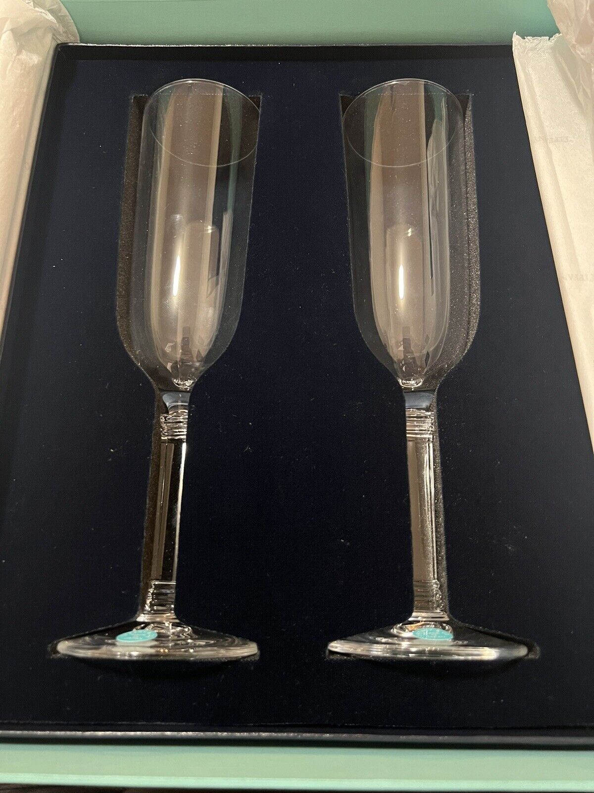 Tiffany Hampton Champagne Flutes Set Of 2
