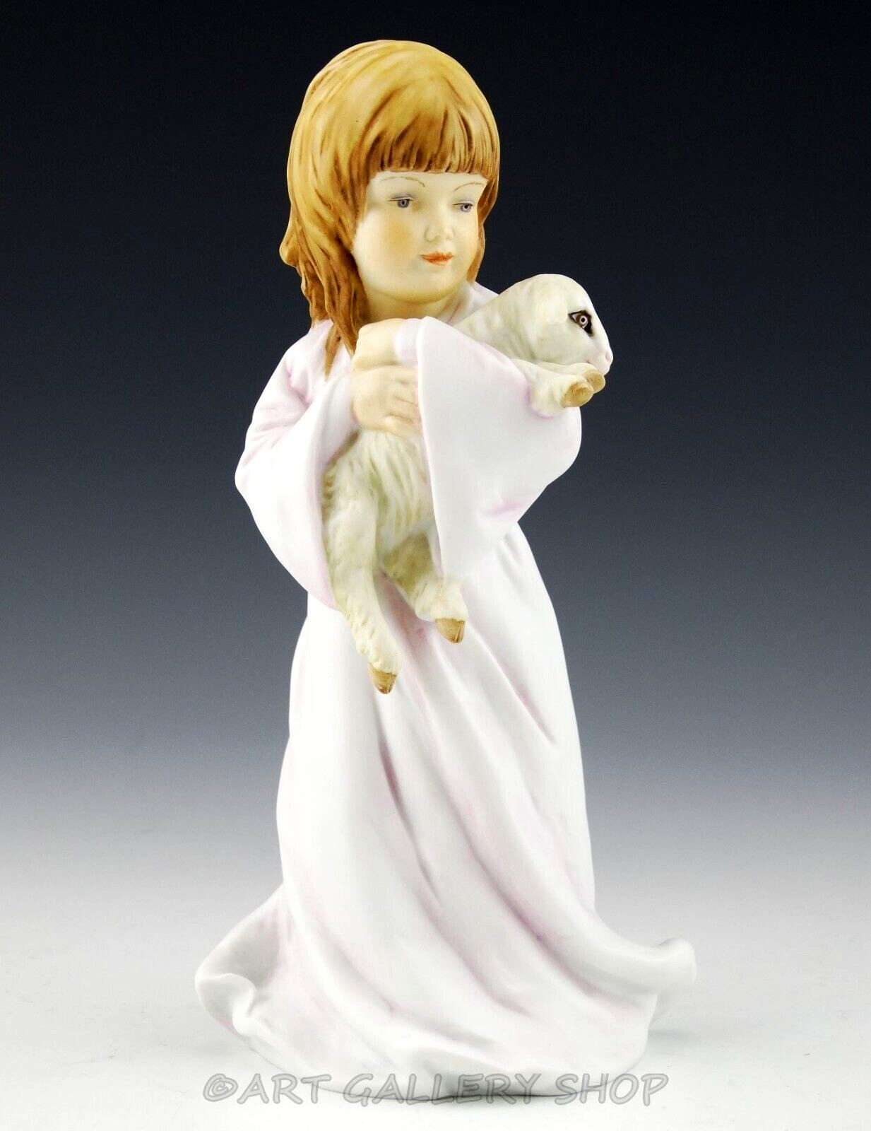 Kaiser Germany Figurine #807 GIRL HOLDING LAMB SHEEP By W. Gawantka Mint Rare