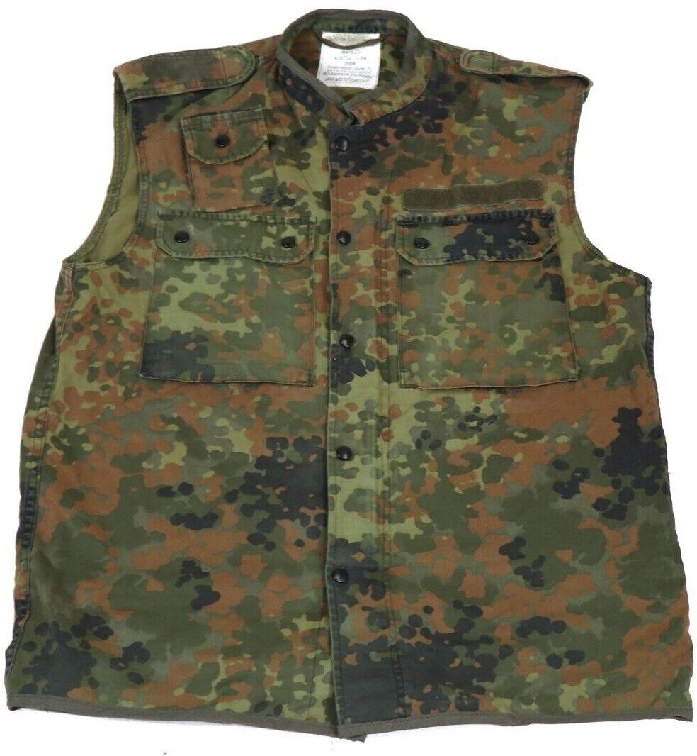 Medium Long GR12 - German Military Flecktarn Camouflage Combat Survival Vest