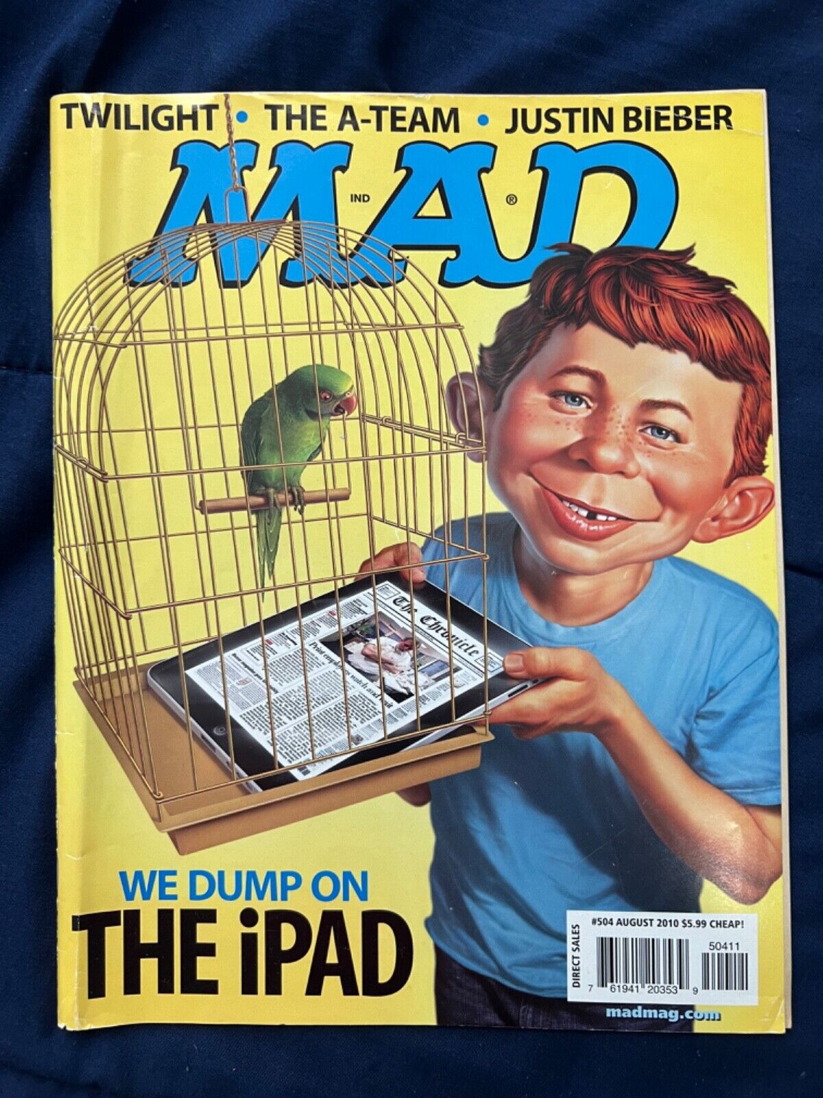 Mad Magazine #504 Aug 2010 I-Pad, Twilight, Justin Bieber 