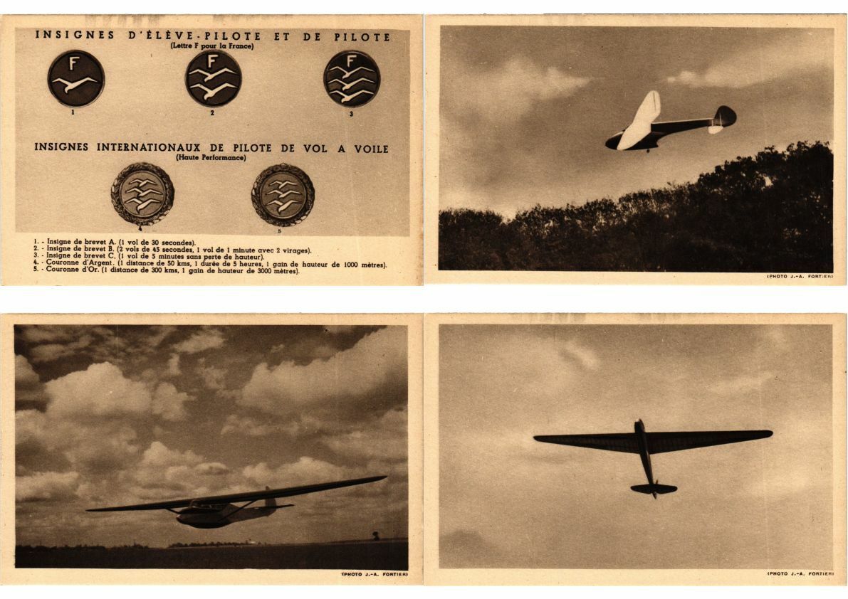 AVIATION AIRCRAFT 10 Vintage Postcards Incl. FOLDER (L2307)