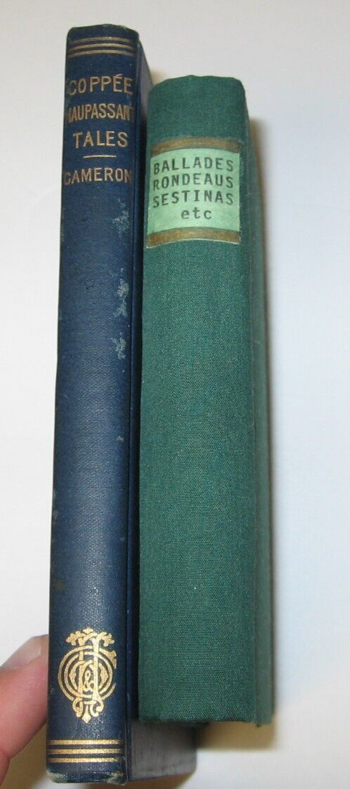 1896 Francois Coppee & Maupassant Tales by A.G. Cameron +1887 Gleeson White Book