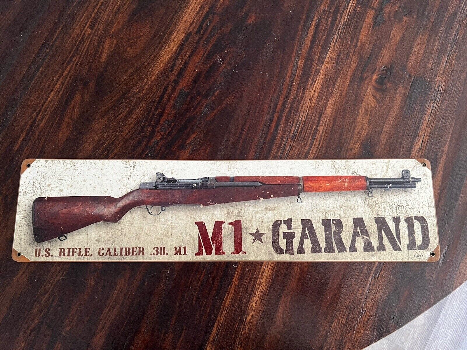 Vintage Style Metal Sign M1 Garand 5 x 20