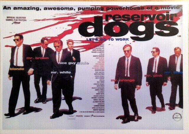 Reservoir Dogs  Size: 10x15cm POSTCARD