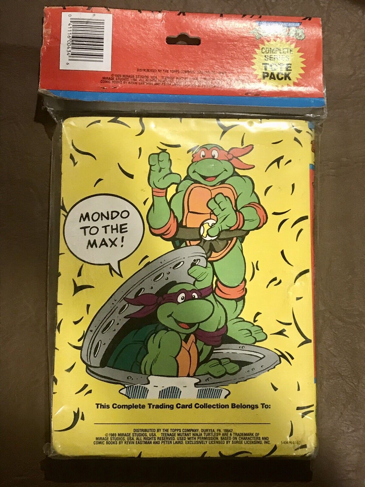Topps 1989 Teenage Mutant Ninja Turtle complete Card Set