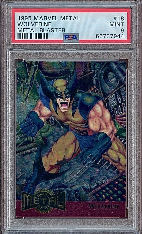 1995 Marvel Metal Blaster #18 Wolverine PSA 9 🔥 RARE 🔥