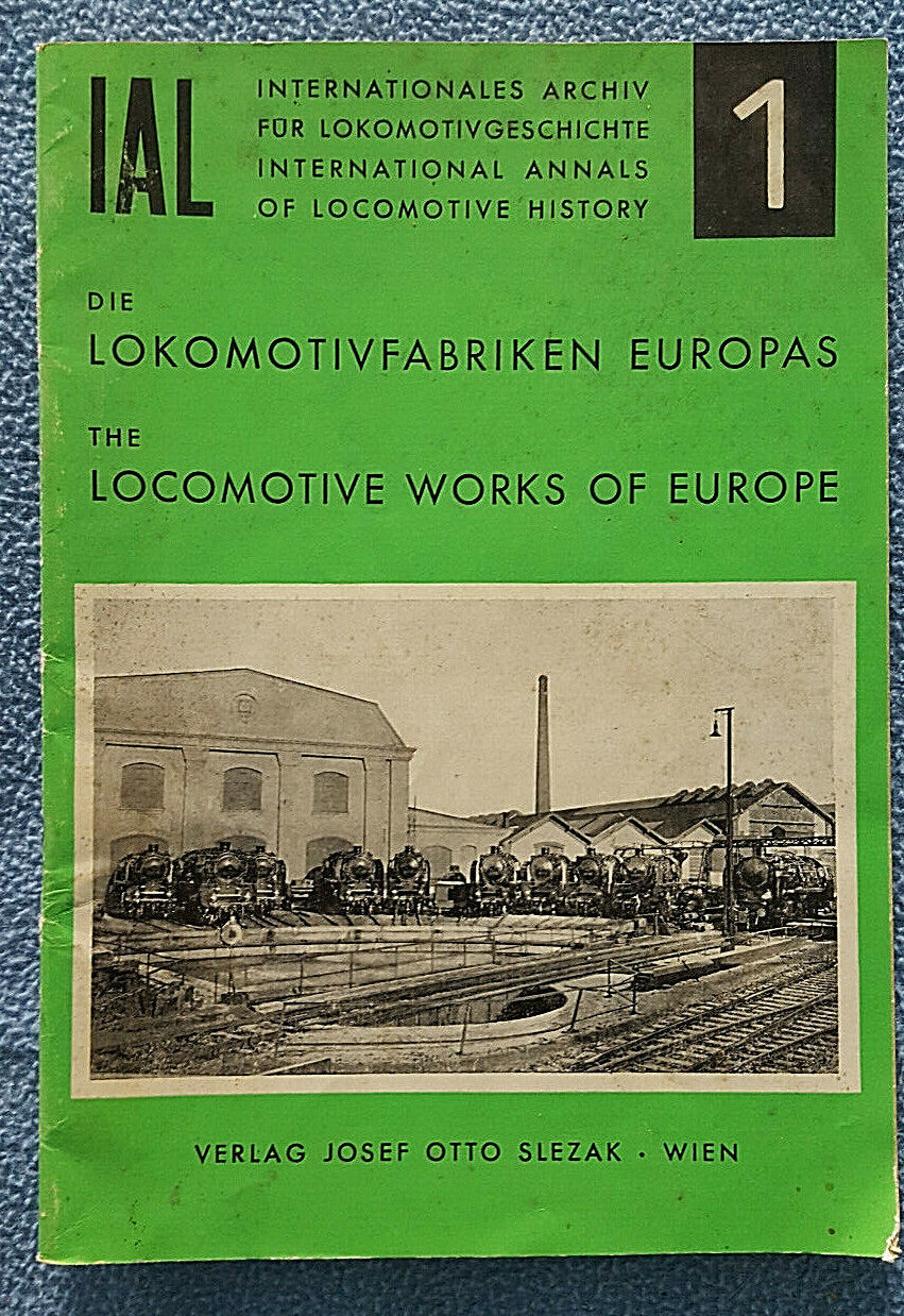 1963 European Locomotive reference guide to manufacturers Railroad history 
