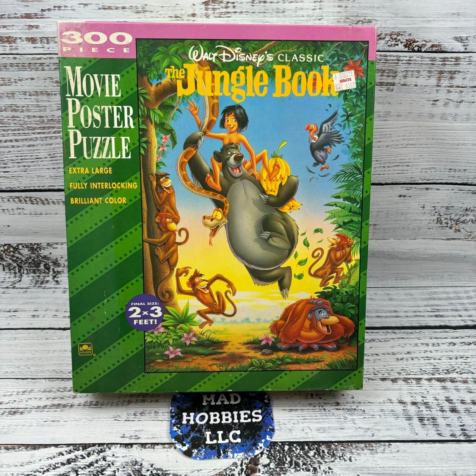 Disney The Jungle Book Puzzle Movie Poster 2x3\' 300 X Large Pieces Complete