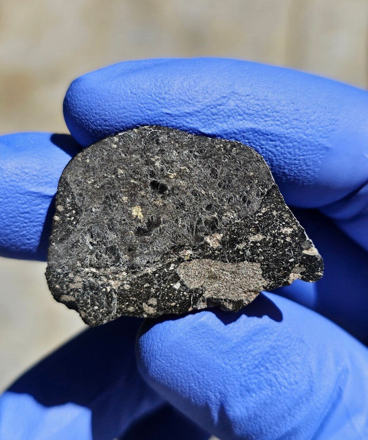 Meteorite**NWA 16349, Lunar Mare Basalt/Gabbro Breccia**12.184 grams, APOLLO 14