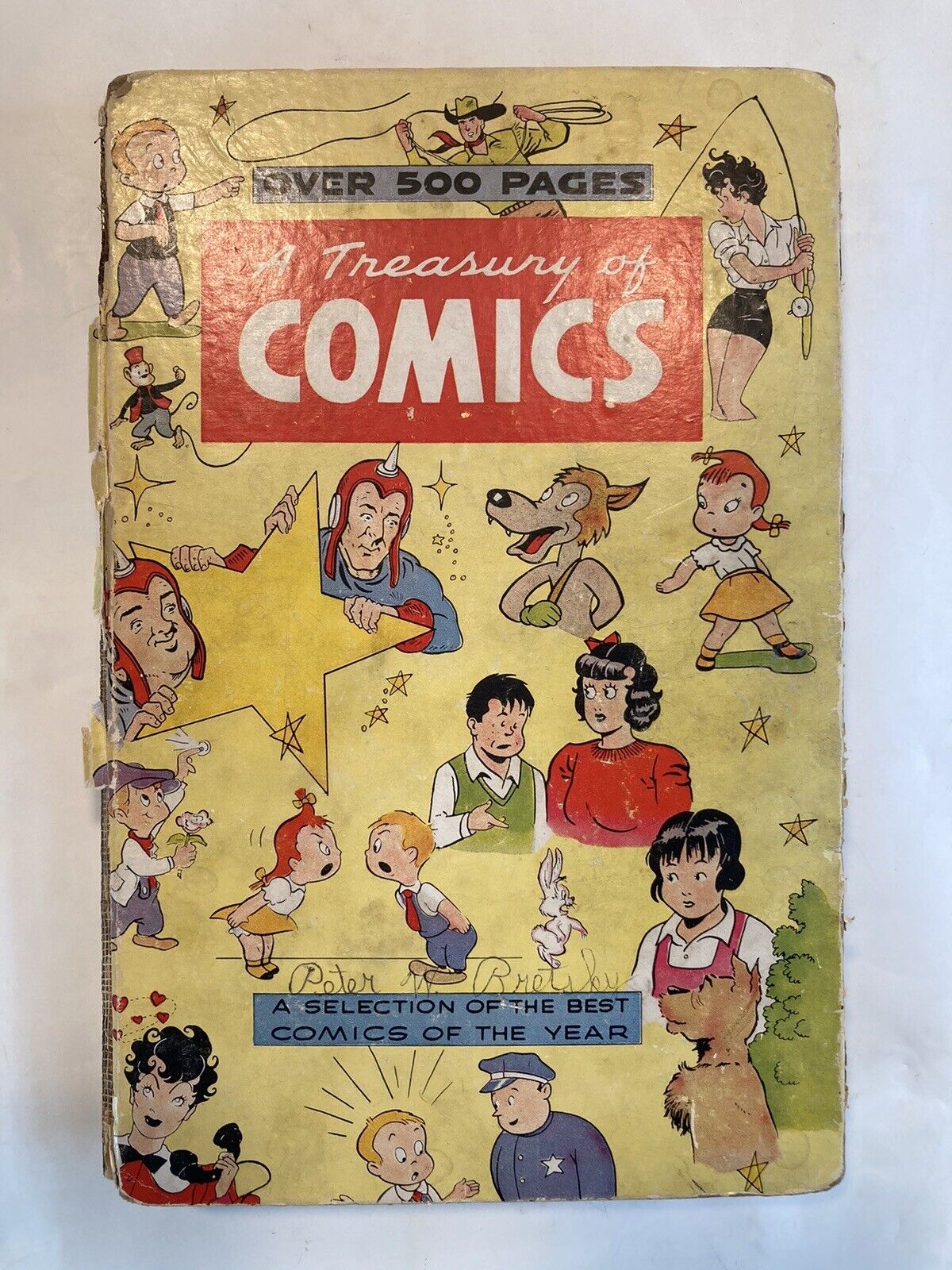 VTG Treasury of Comics #1 HB Color 1948 Mopsy Abbott & Costello Lil Audrey RARE