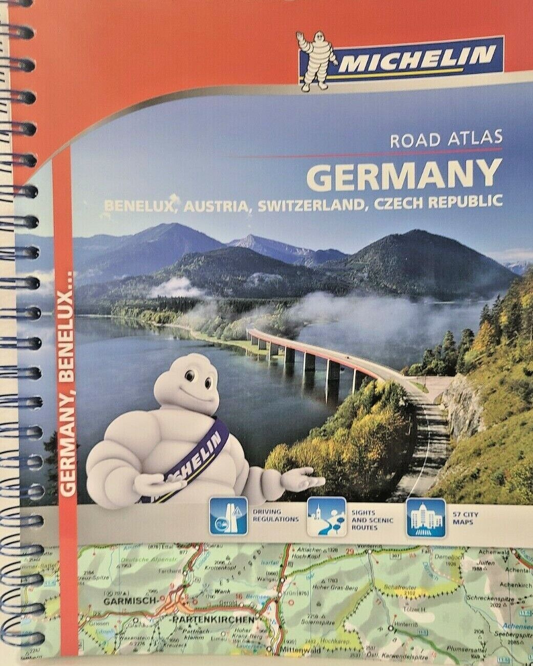 Germany Road Atlas (& Benelux, Austria, Switzerland, Czech Republic) by MICHELIN
