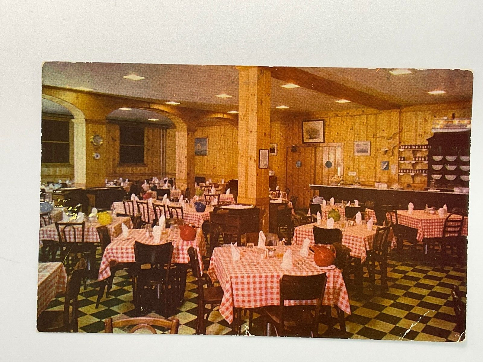 Portland Maine ME Boone\'s Restaurant Maine Dining Room 1950s Wharf Location A-2