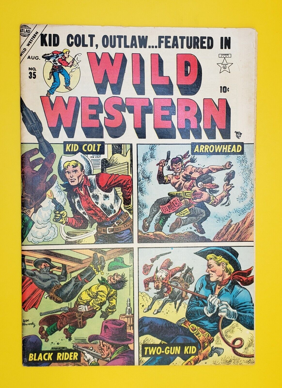 Wild Western #35 Atlas Comics Golden Age Kid Colt Western Joe Maneely 1954 FN