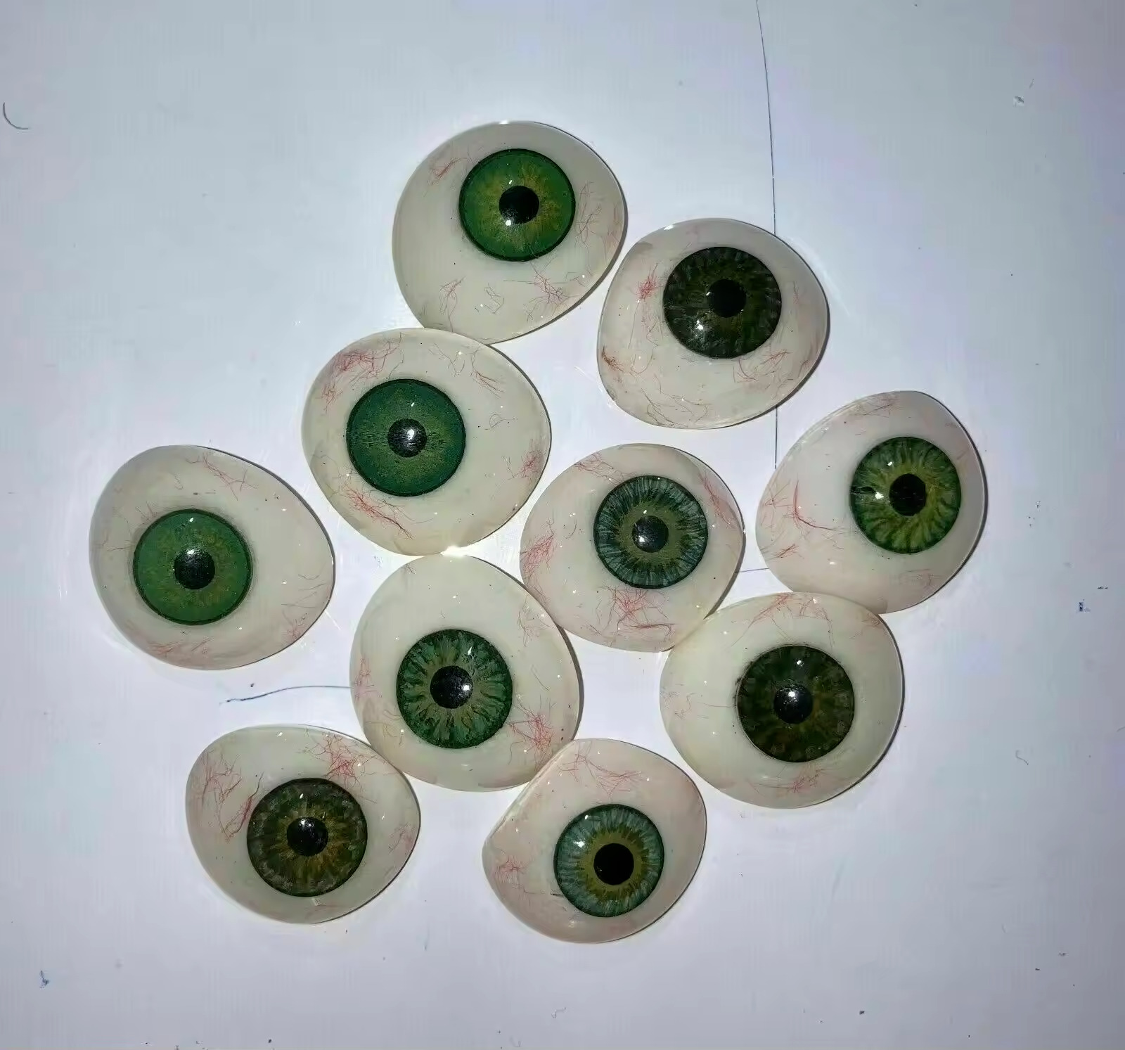 Human Prosthetic Eye ~ Antique Artificial Mix Eye Set Of 10 Pcs