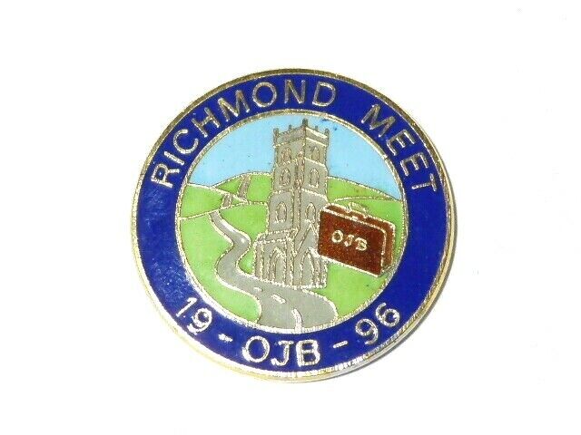 1996 Richmond Meet Cycling NORTH YORKSHIRE Enamel Badge Front Only #NYSD61