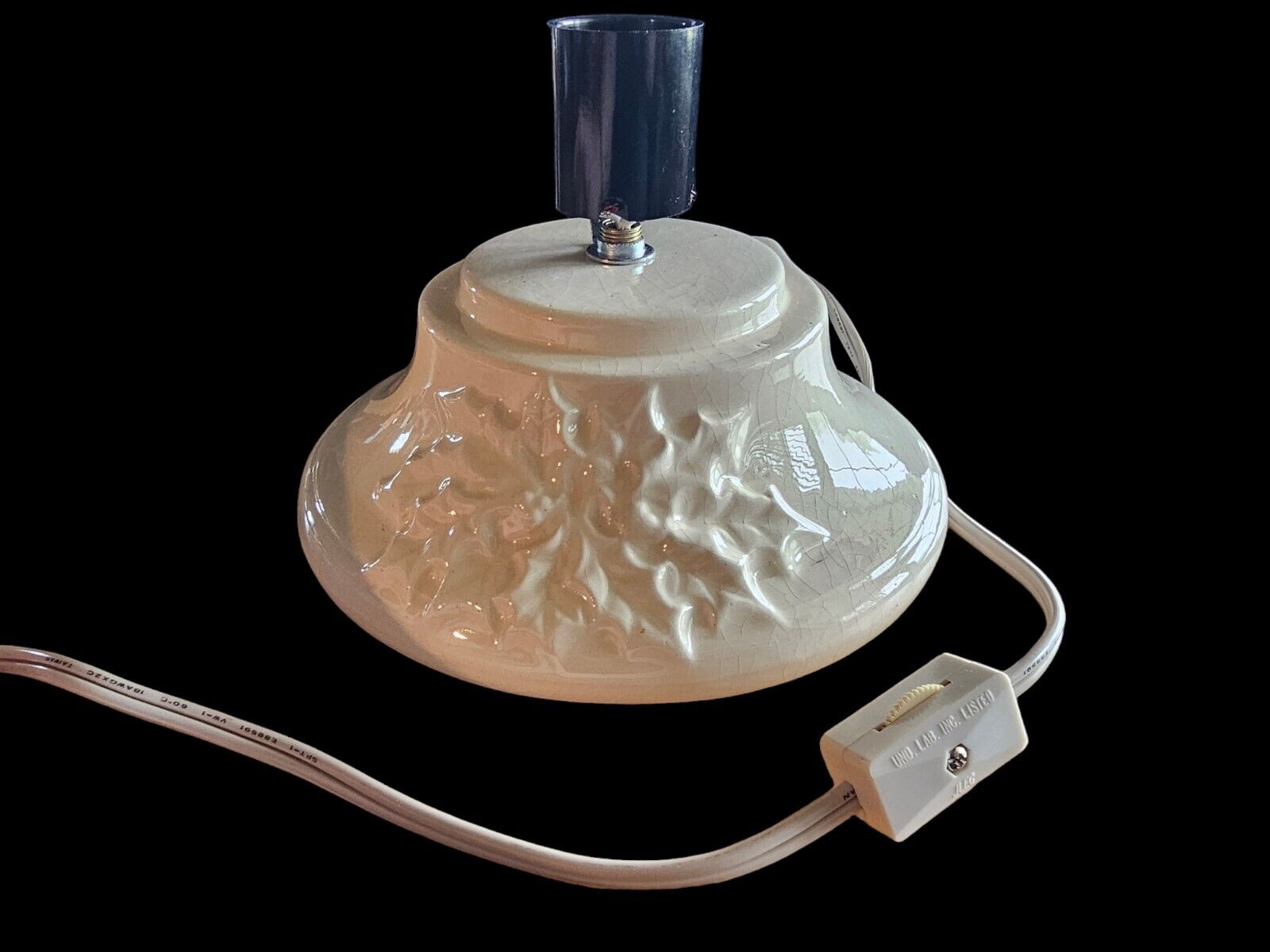 Nowell base Mold Ceramic Christmas Tree Base Only Lighted White Switch New Wire