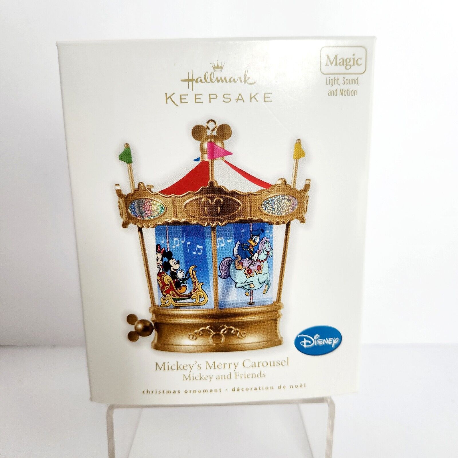 Disney Mickey\'s Merry Carousel Mickey & Friends Hallmark Keepsake Ornament XMAS