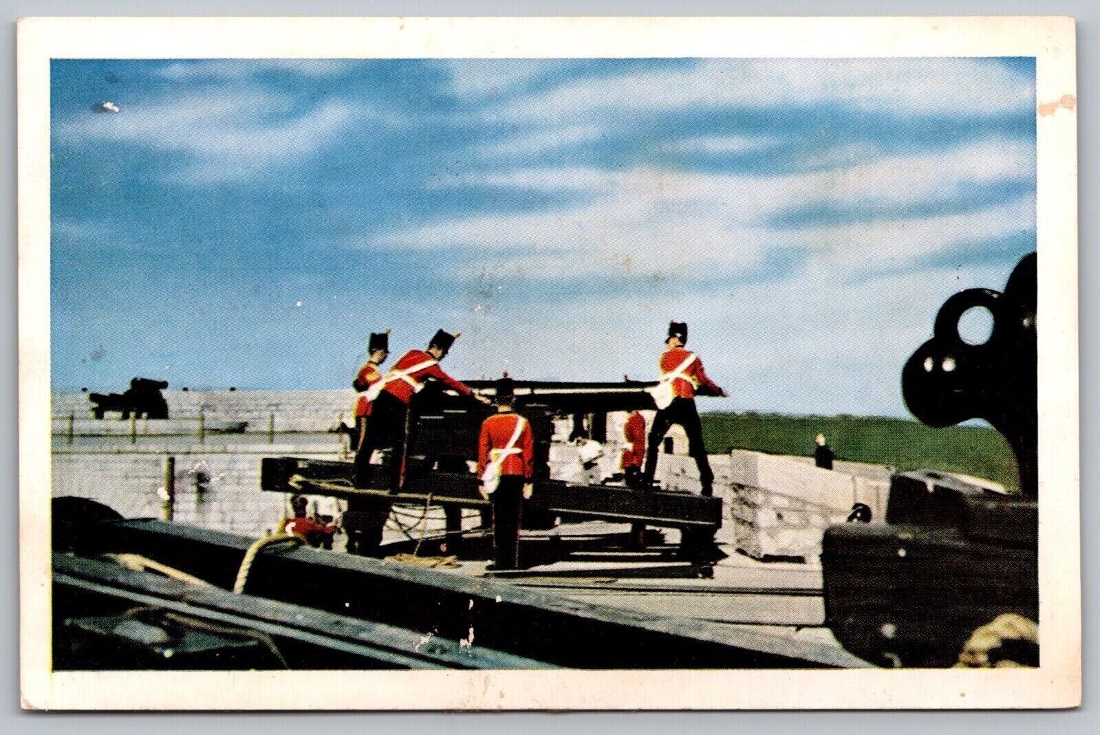 Red Coats Reenactment Fort Henry Kingston Ontario Canada Historic VNG Postcard