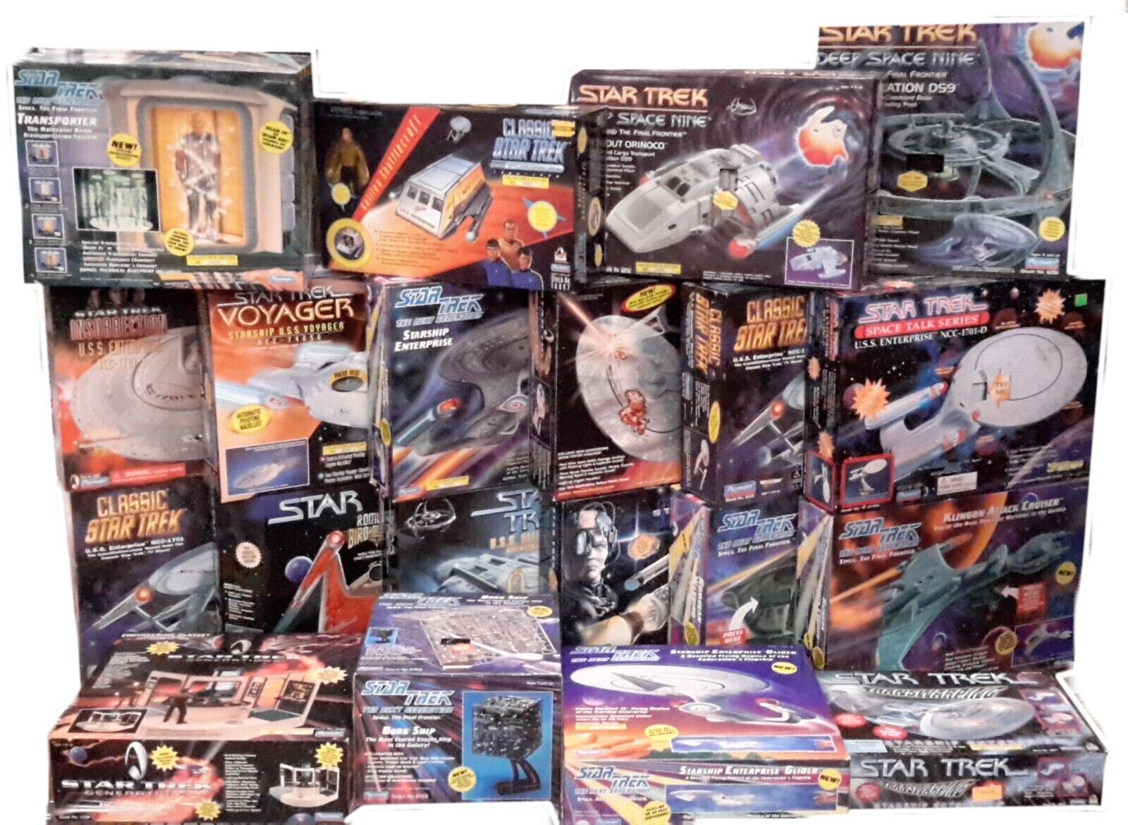 Mixed Manufacturer Star Trek Toy Collection from 1967 - Now All Boxed, Sealed.