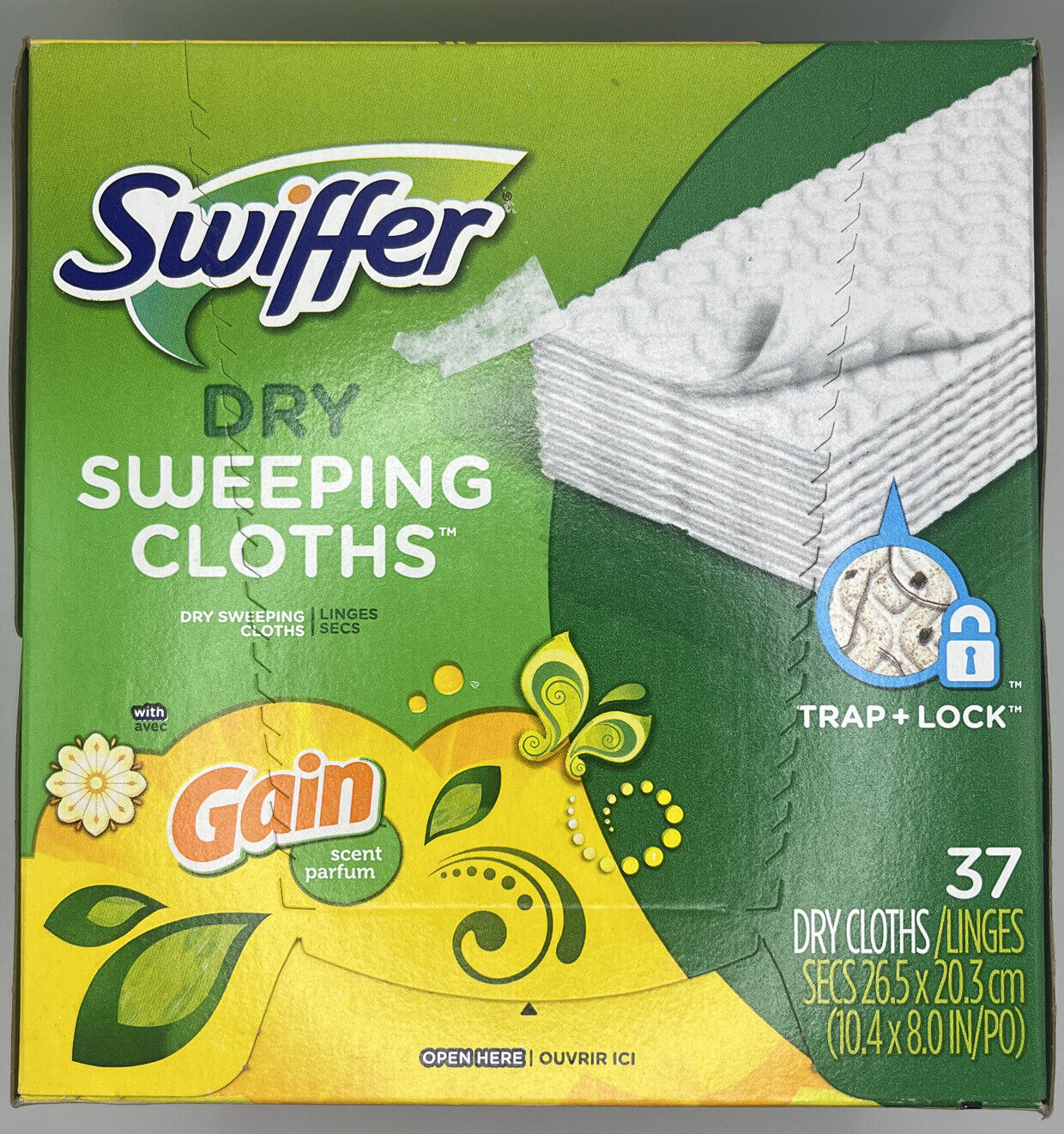 Swiffer, Dry Sweeping Cloths, 37 Ct, Scent~Gain🔹