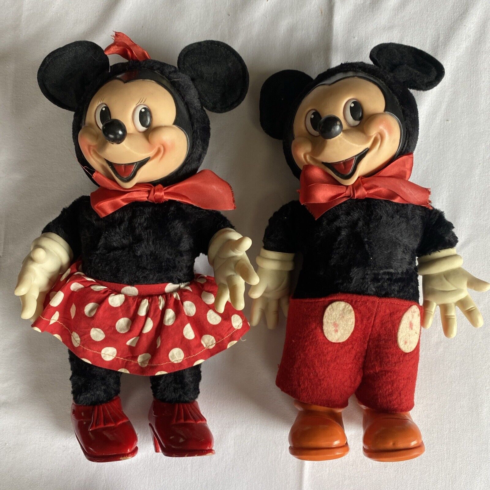 1940\'s Disney Gund Manufacturing Company Mickey and Minnie Doll Set