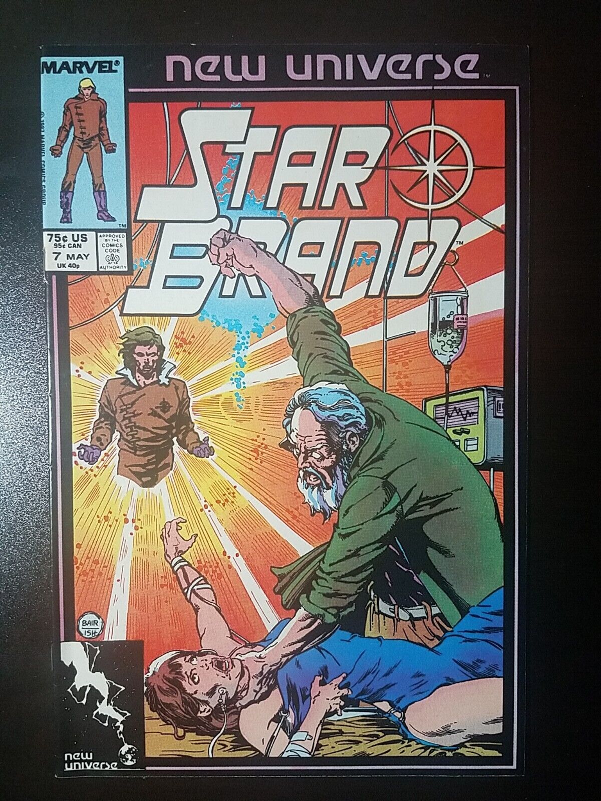 Star Brand #7 Direct Edition Cover (1987) Marvel Comics