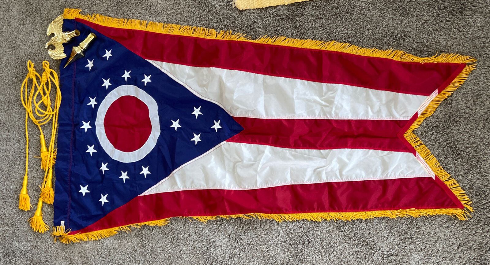 Vintage Nylon Ohio State Flag